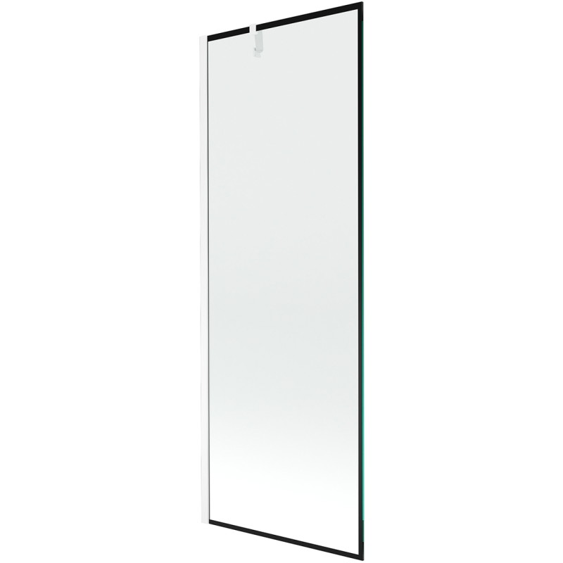 Mexen Next parawan nawannowy 1-skrzydłowy 70 x 150 cm, czarna ramka, biały - 895-070-000-00-70-20