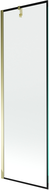 Mexen Next parawan nawannowy 1-skrzydłowy 60 x 150 cm, czarna ramka, złoty - 895-060-000-00-70-50