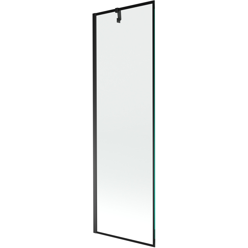 Mexen Next parawan nawannowy 1-skrzydłowy 60 x 150 cm, czarna ramka, czarny - 895-060-000-00-70-70