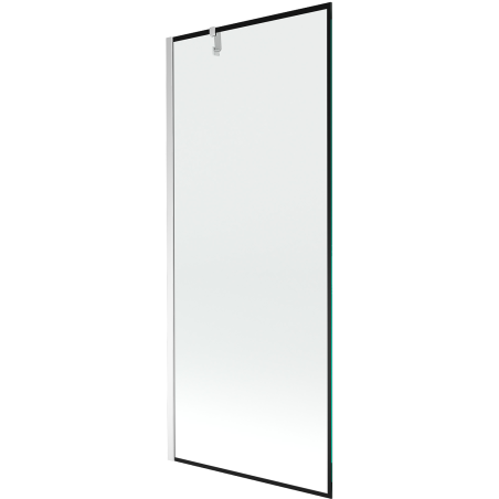 Mexen Next parawan nawannowy 1-skrzydłowy 80 x 150 cm, czarna ramka, chrom - 895-080-000-00-70-01