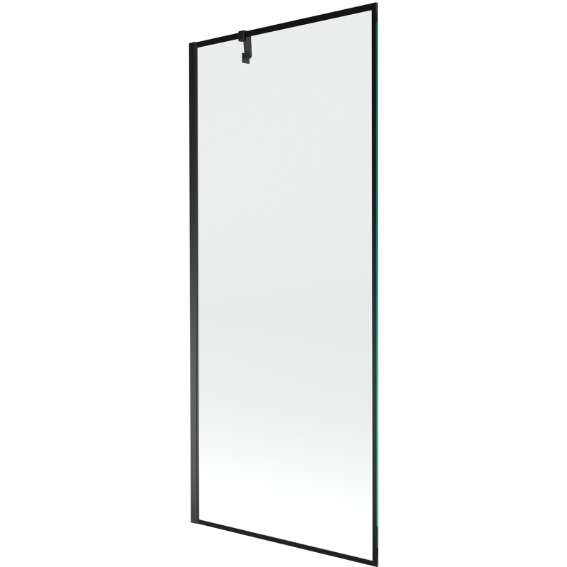 Mexen Next parawan nawannowy 1-skrzydłowy 80 x 150 cm, czarna ramka, czarny - 895-080-000-00-70-70