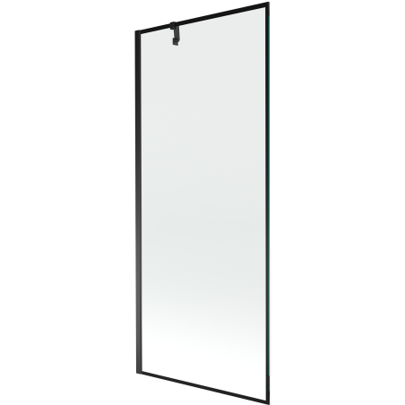 Mexen Next parawan nawannowy 1-skrzydłowy 80 x 150 cm, czarna ramka, czarny - 895-080-000-00-70-70