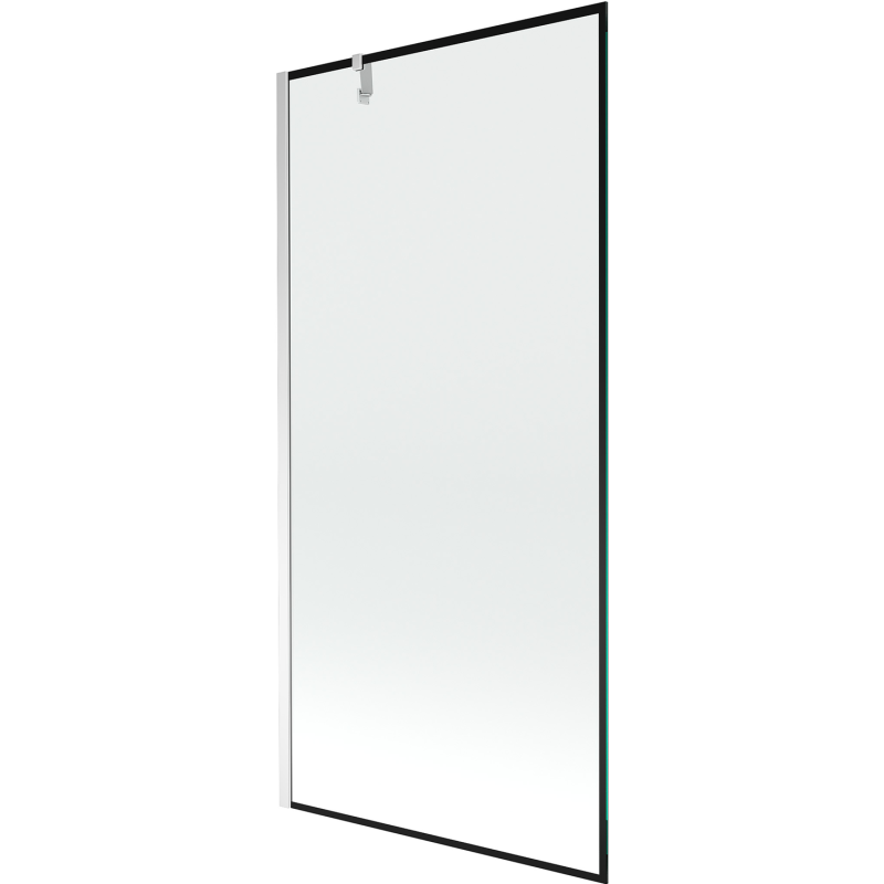 Mexen Next parawan nawannowy 1-skrzydłowy 90 x 150 cm, czarna ramka, chrom - 895-090-000-00-70-01