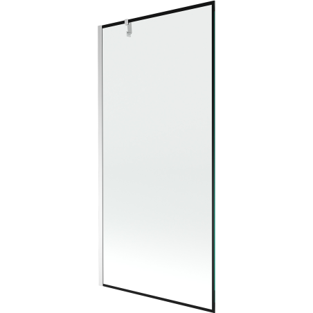Mexen Next parawan nawannowy 1-skrzydłowy 90 x 150 cm, czarna ramka, chrom - 895-090-000-00-70-01
