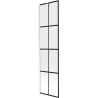 Mexen Next parawan nawannowy 1-skrzydłowy 50 x 150 cm, czarna kratka, biały - 895-050-000-00-77-20