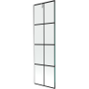 Mexen Next parawan nawannowy 1-skrzydłowy 60 x 150 cm, czarna kratka, chrom - 895-060-000-00-77-01