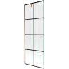 Mexen Next parawan nawannowy 1-skrzydłowy 70 x 150 cm, czarna kratka, różowe złoto - 895-070-000-00-77-60