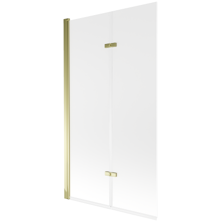 Mexen Castor parawan nawannowy 2-skrzydłowy 100 x 150 cm, szron, złoty - 892-100-002-50-30