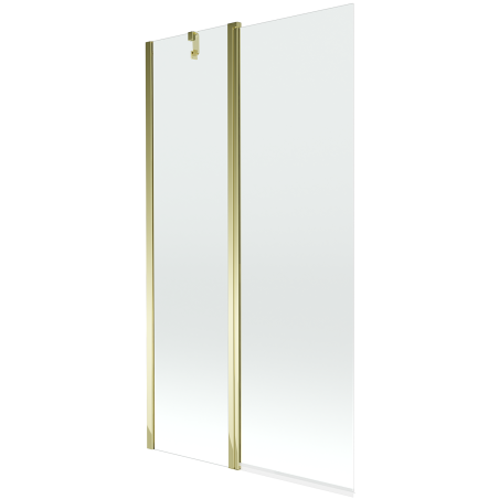 Mexen Flip parawan nawannowy 2-skrzydłowy 100 x 150 cm, transparent, złoty - 894-100-101-50-00