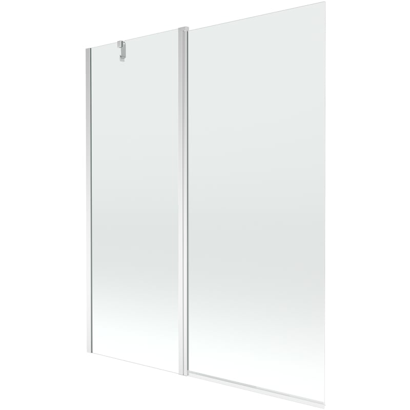Mexen Flip parawan nawannowy 2-skrzydłowy 140 x 150 cm, transparent, chrom - 894-140-101-01-00