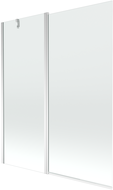 Mexen Flip parawan nawannowy 2-skrzydłowy 140 x 150 cm, transparent, chrom - 894-140-101-01-00