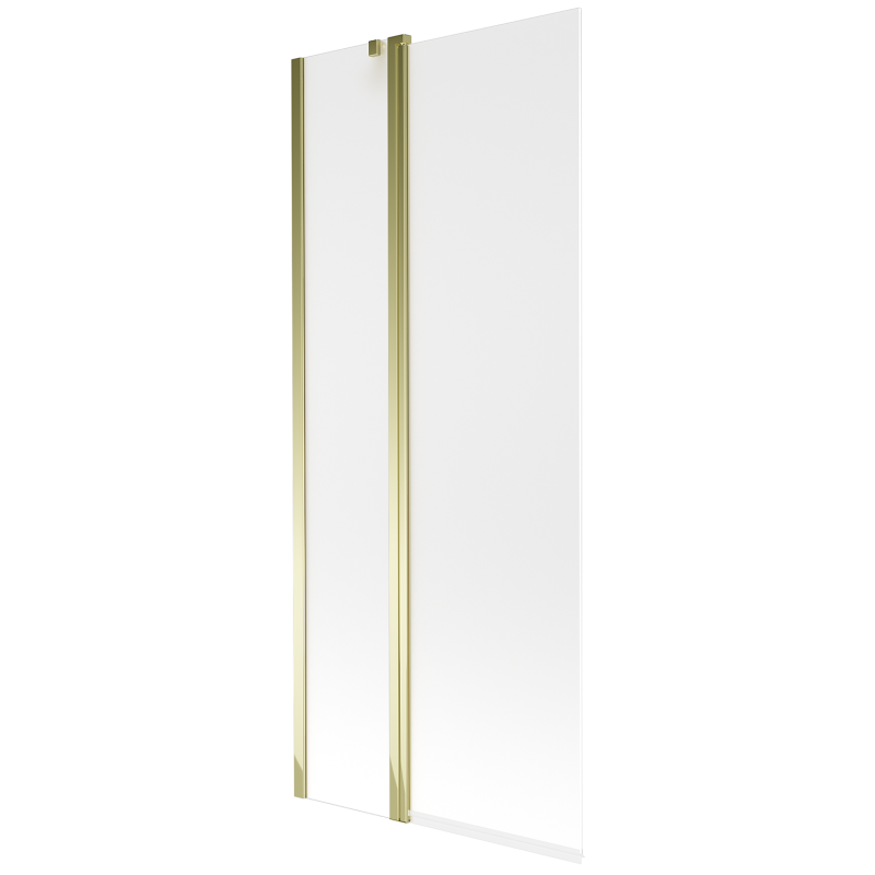 Mexen Flip parawan nawannowy 2-skrzydłowy 80 x 150 cm, szron, złoty - 894-080-101-50-30