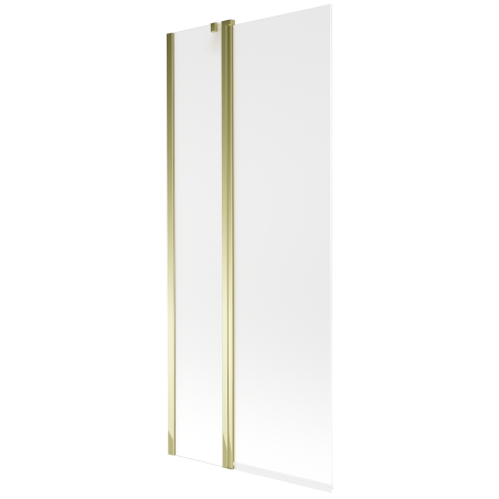 Mexen Flip parawan nawannowy 2-skrzydłowy 80 x 150 cm, szron, złoty - 894-080-101-50-30