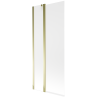 Mexen Flip parawan nawannowy 2-skrzydłowy 80 x 150 cm, szron, złoty - 894-080-101-50-30