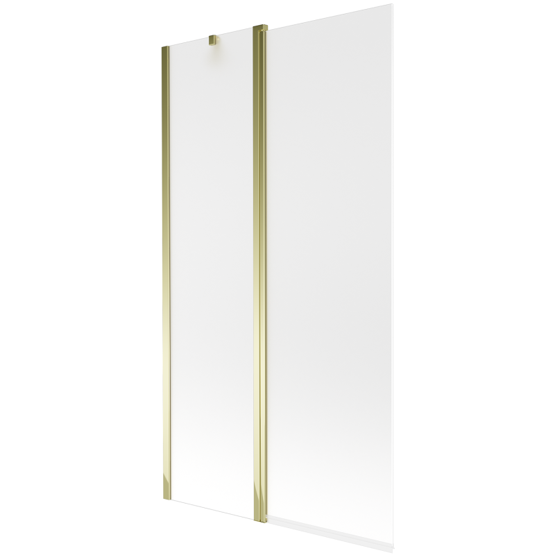 Mexen Flip parawan nawannowy 2-skrzydłowy 100 x 150 cm, szron, złoty - 894-100-101-50-30