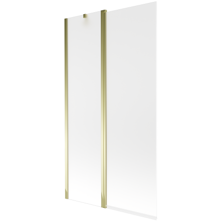 Mexen Flip parawan nawannowy 2-skrzydłowy 100 x 150 cm, szron, złoty - 894-100-101-50-30