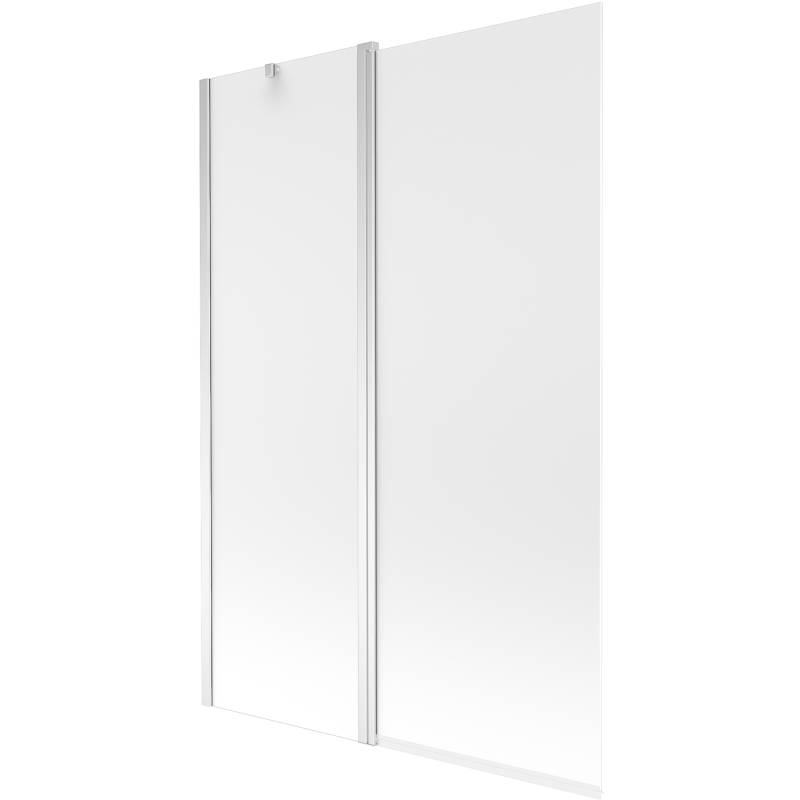 Mexen Flip parawan nawannowy 2-skrzydłowy 120 x 150 cm, szron, chrom - 894-120-101-01-30