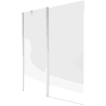 Mexen Flip parawan nawannowy 2-skrzydłowy 140 x 150 cm, szron, chrom - 894-140-101-01-30