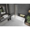 Mexen Flip parawan nawannowy 2-skrzydłowy 140 x 150 cm, szron, złoty - 894-140-101-50-30