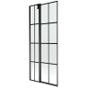 Mexen Flip parawan nawannowy 2-skrzydłowy 80 x 150 cm, czarna kratka, czarny - 894-080-101-70-77