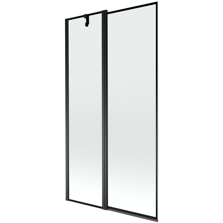 Mexen Flip parawan nawannowy 2-skrzydłowy 100 x 150 cm, czarna ramka, czarny - 894-100-101-70-70