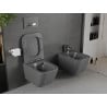 Mexen Madox miska wc Rimless z deską wolnoopadającą slim, duroplast, szara ciemna mat - 30154061