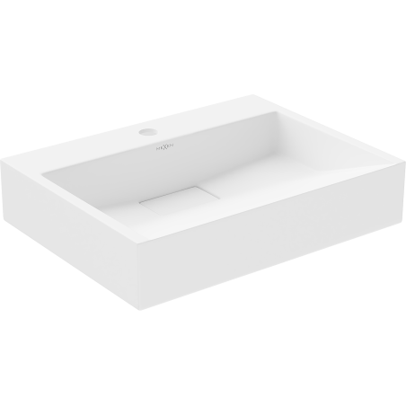 Mexen Ava umywalka nablatowa z konglomeratu 1/O 50 x 38 cm, biała - 23015001