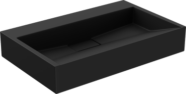 Mexen Ava umywalka nablatowa z konglomeratu B/O 60 x 38 cm, czarna - 23016070