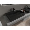 Mexen Ava umywalka nablatowa z konglomeratu 1/O 70 x 46 cm, czarna - 23017071