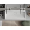Mexen Ava umywalka nablatowa z konglomeratu B/O 100 x 46 cm, biała - 23011000