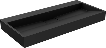 Mexen Ava umywalka nablatowa z konglomeratu B/O 100 x 46 cm, czarna - 23011070