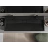 Mexen Ava umywalka nablatowa z konglomeratu 2/O 120 x 46 cm, czarna - 23011272