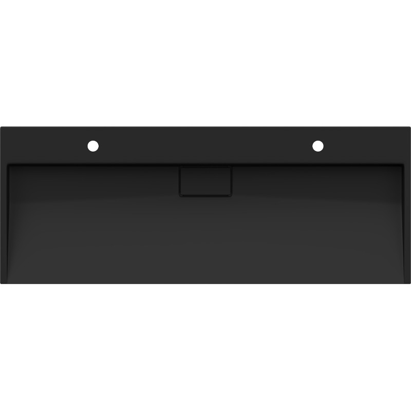 Mexen Ava umywalka nablatowa z konglomeratu 2/O 120 x 46 cm, czarna - 23011272