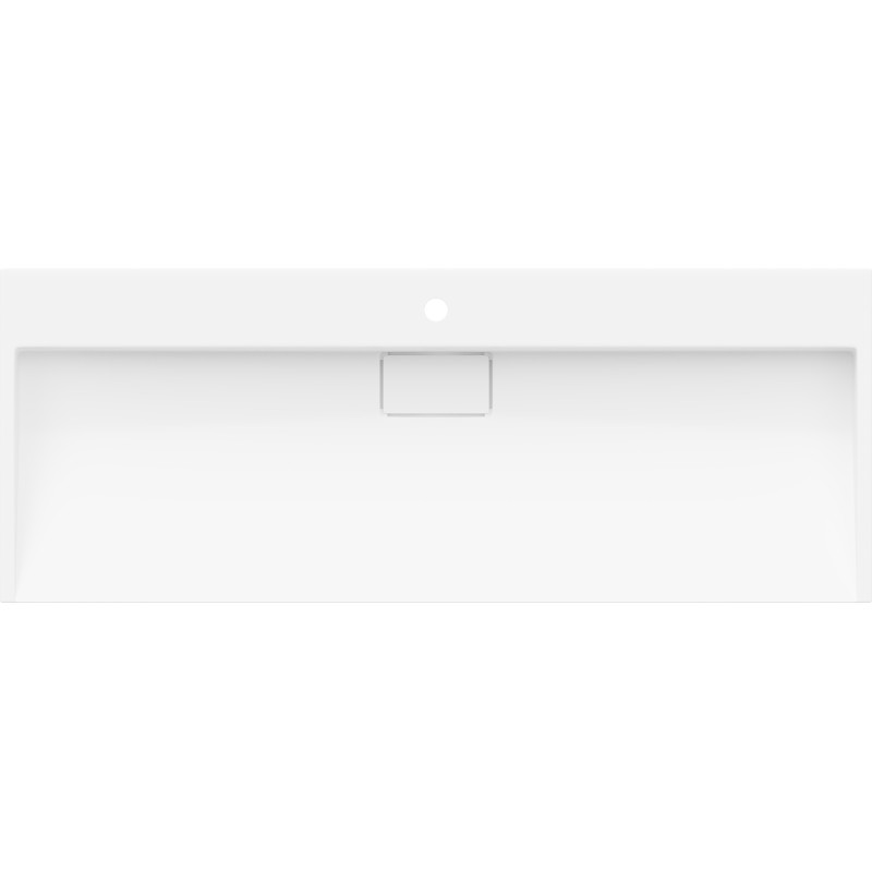 Mexen Ava umywalka nablatowa z konglomeratu 1/O 120 x 46 cm, biała - 23011201
