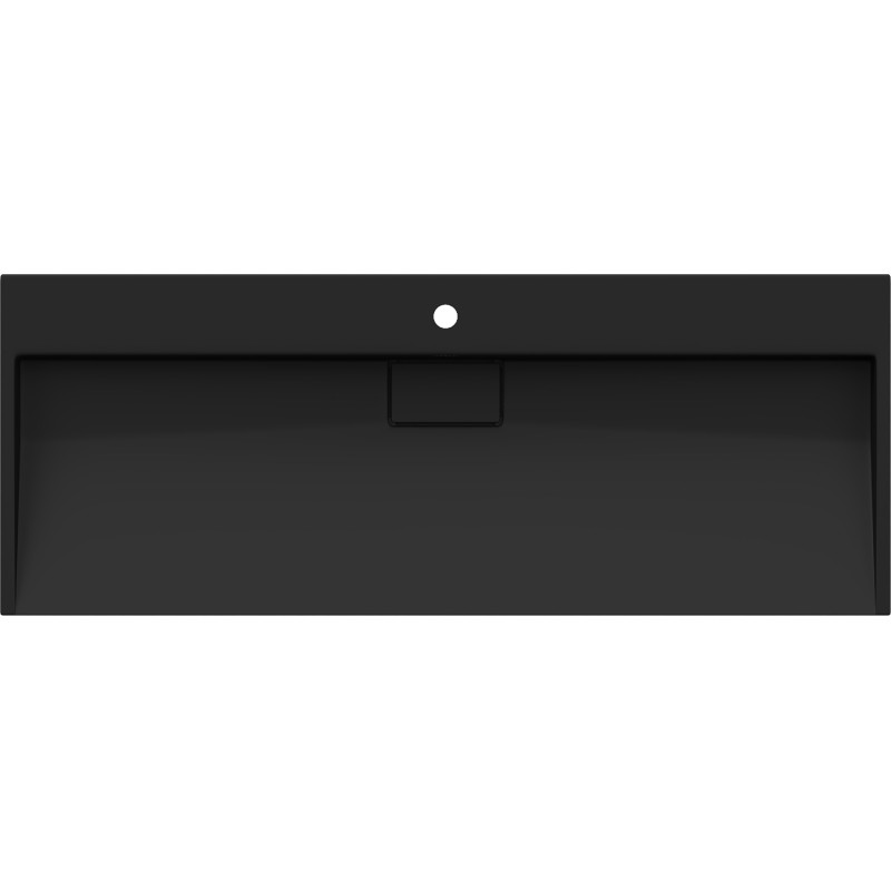 Mexen Ava umywalka nablatowa z konglomeratu 1/O 120 x 46 cm, czarna - 23011271
