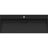 Mexen Ava umywalka nablatowa z konglomeratu 1/O 120 x 46 cm, czarna - 23011271