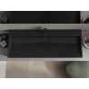 Mexen Ava umywalka nablatowa z konglomeratu 1/O 120 x 46 cm, czarna - 23011271