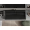 Mexen Ava umywalka nablatowa z konglomeratu 1/O 100 x 46 cm, czarna - 23011071