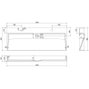 Mexen Ava umywalka nablatowa z konglomeratu 2/O 120 x 46 cm, czarna - 23011272