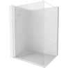 Mexen Kioto ścianka prysznicowa Walk-in 120 x 200 cm, prążki 8 mm, biała - 800-120-101-20-09