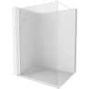 Mexen Kioto ścianka prysznicowa Walk-in 130 x 200 cm, prążki 8 mm, biała - 800-130-101-20-09