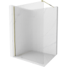 Mexen Kioto ścianka prysznicowa Walk-in 70 x 200 cm, prążki 8 mm, złota - 800-070-101-50-09