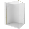 Mexen Kioto ścianka prysznicowa Walk-in 100 x 200 cm, prążki 8 mm, złota - 800-100-101-50-09