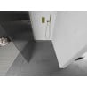 Mexen Kioto ścianka prysznicowa Walk-in 100 x 200 cm, prążki 8 mm, złota - 800-100-101-50-09