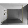 Mexen Kioto ścianka prysznicowa Walk-in 100 x 200 cm, prążki 8 mm, złota - 800-100-101-50-09