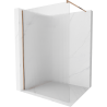 Mexen Kioto ścianka prysznicowa Walk-in 70 x 200 cm, prążki 8 mm, różowe złoto - 800-070-101-60-09