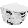 Mexen Lena miska wc Rimless z deską wolnoopadającą slim, duroplast, biała wzór - 30224099