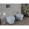 Mexen Rico miska wc Rimless z deską wolnoopadającą slim, duroplast, szara-niebieska mat - 30724069