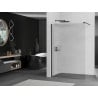Mexen Kioto ścianka prysznicowa 100 x 200 cm, prążki 8 mm, czarna - 800-100-101-70-09