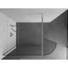 Mexen Kioto-R ścianka prysznicowa zaokrąglona Walk-in 90 x 200 cm, transparent 8 mm, chrom - 800-090-101-01-06